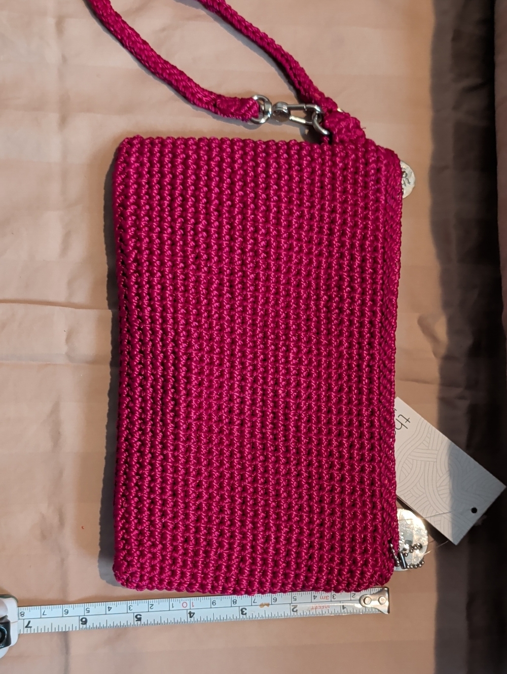 The Sak Rose Pink Crochet Wristlet Clutch - Picture 4 of 6